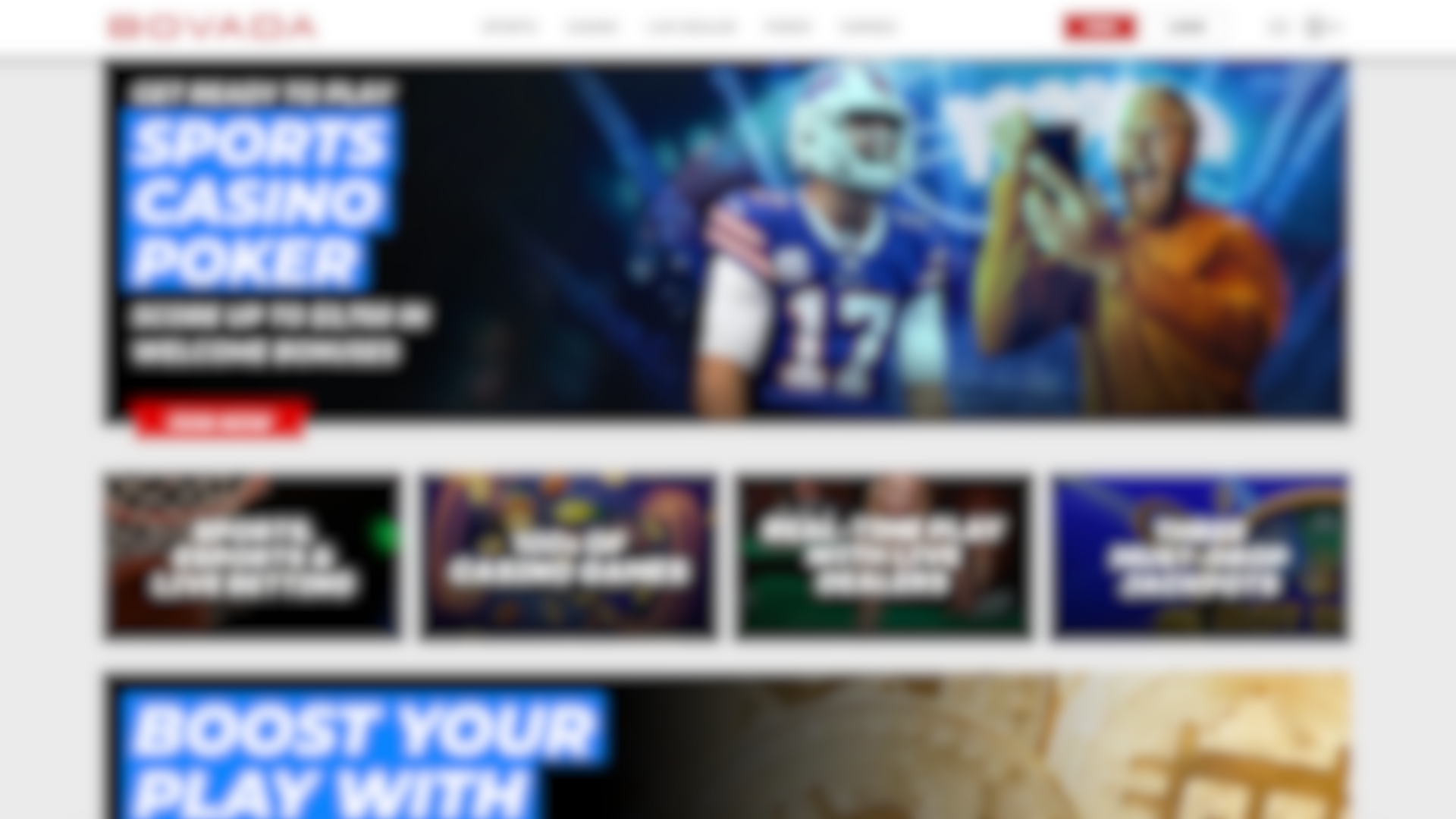 Bovada App - Sports betting background